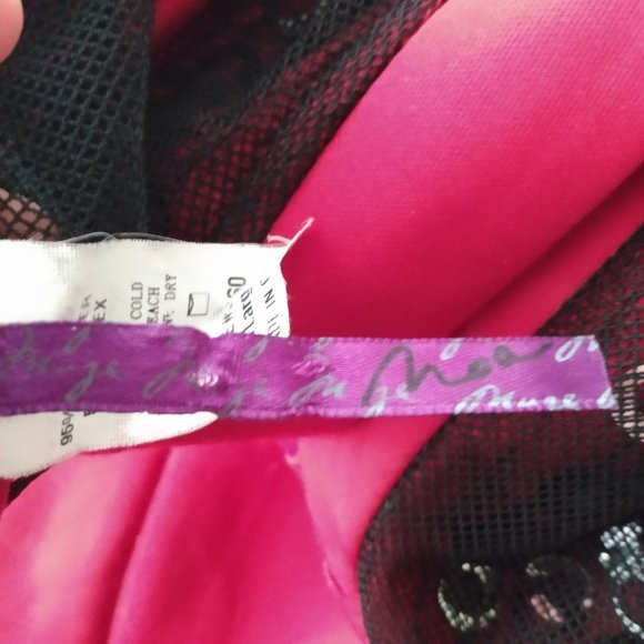 Nea Sexy Sheer Bodice sleeveless blouse with sequins Size Large - Picture 8 of 8